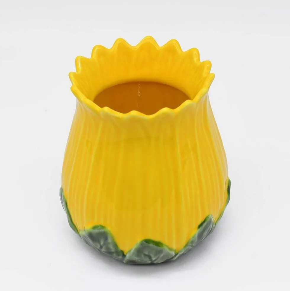 Pot en céramique en forme de Tournesol