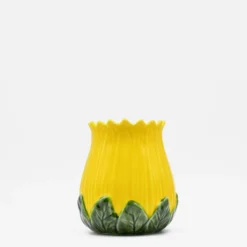 Pot en céramique en forme de Tournesol