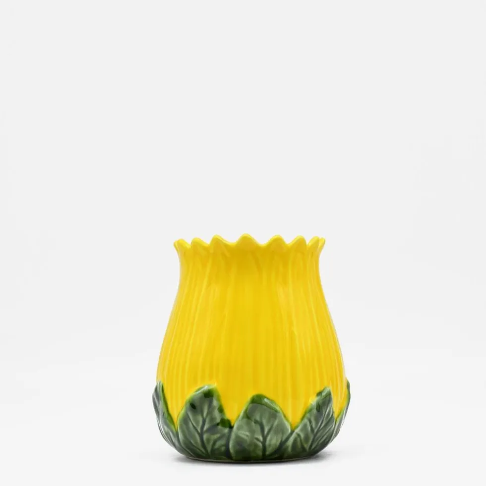 Pot en céramique en forme de Tournesol
