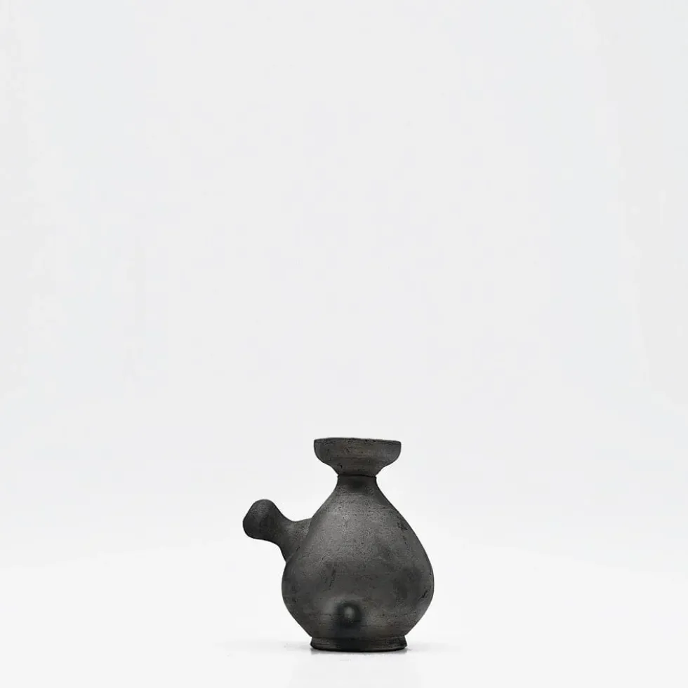 Pot en terre cuite noire de Bisalhães - 9cm
