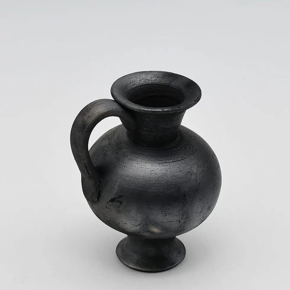 Pot en terre cuite noire de Bisalhães - 9cm