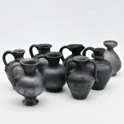Pot en terre cuite noire de Bisalhães - 9cm