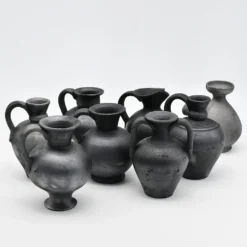 Pot en terre cuite noire de Bisalhães - 9cm