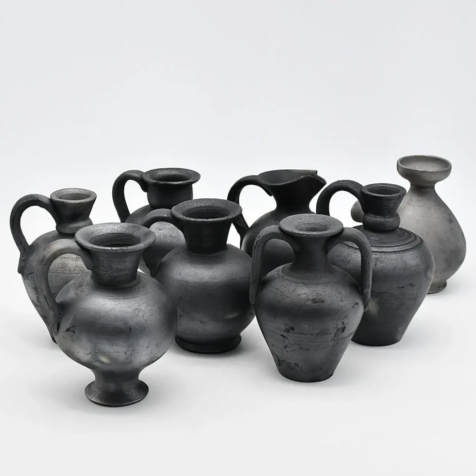 Pot en terre cuite noire de Bisalhães - 9cm