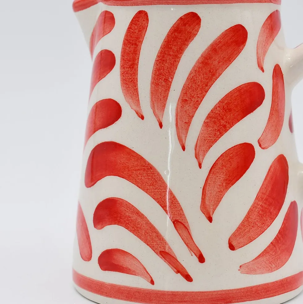 Pot à lait en céramique "Andorinha" - Rouge