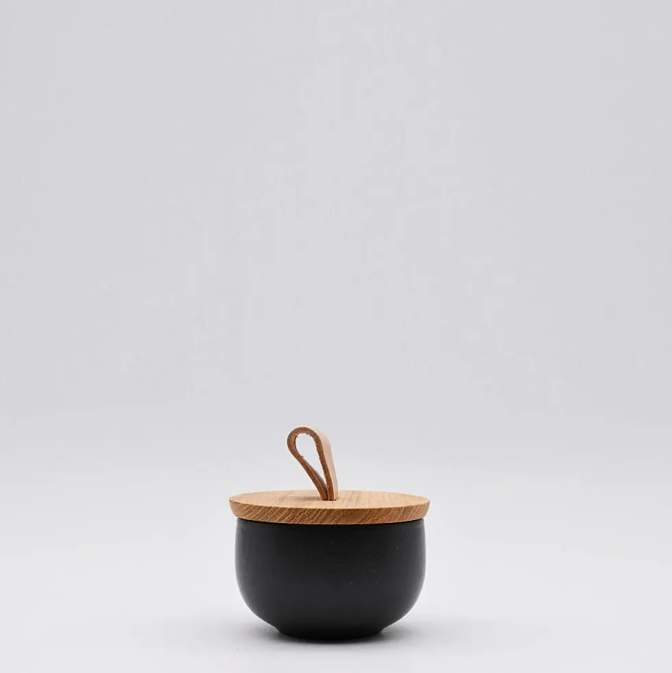Pot à sel en grès "Pacifica“ - Anthracite