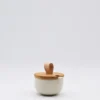 Pot à sucre et cuillère en grès "Pacifica“ - Beige