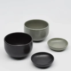 Ramequin en grès “Pacifica" - Anthracite