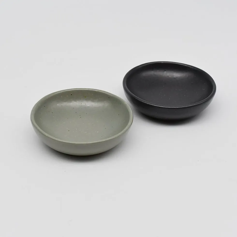 Ramequin en grès “Pacifica" - Anthracite