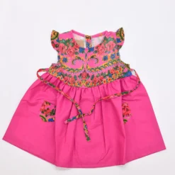 Robe enfant à motifs Viana - Rose
