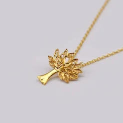 Árvore da Vida I Collier en argent doré