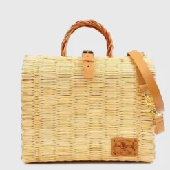 Sac cabas en jonc 30cm - Naturel