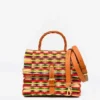 Sac cartable en jonc 22cm - Multicolore