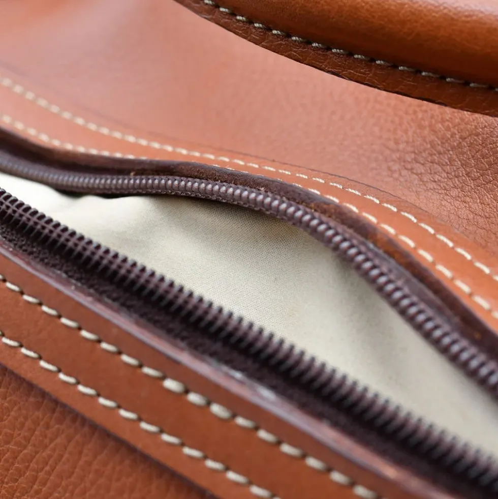 Sac de voyage en cuir - Marron clair
