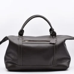 Sac de voyage en cuir - Marron foncé