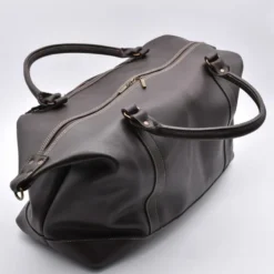 Sac de voyage en cuir - Marron foncé