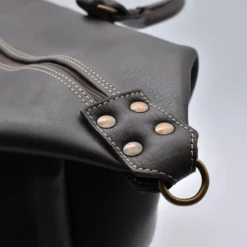 Sac de voyage en cuir - Marron foncé