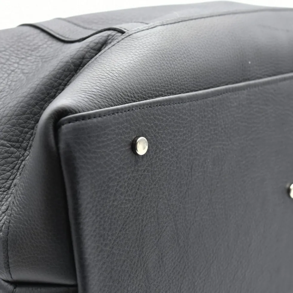 Sac de voyage en cuir - Noir