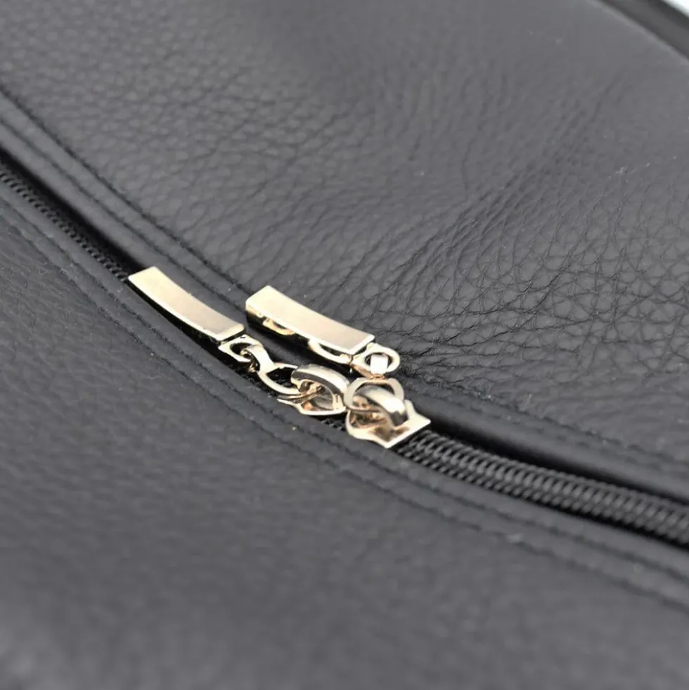 Sac de voyage en cuir - Noir