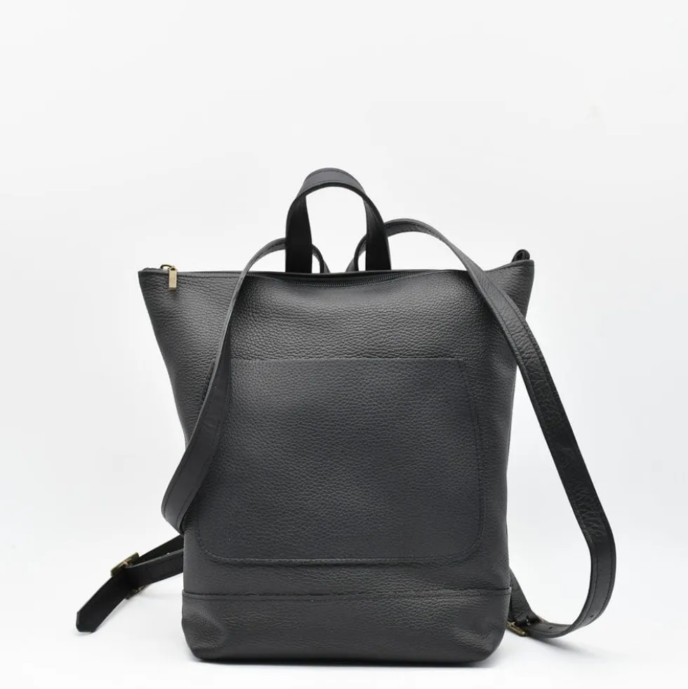 Sac à dos en cuir - Noir