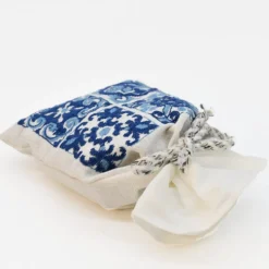 Sachet de lavande en lin brodé "Azulejos"