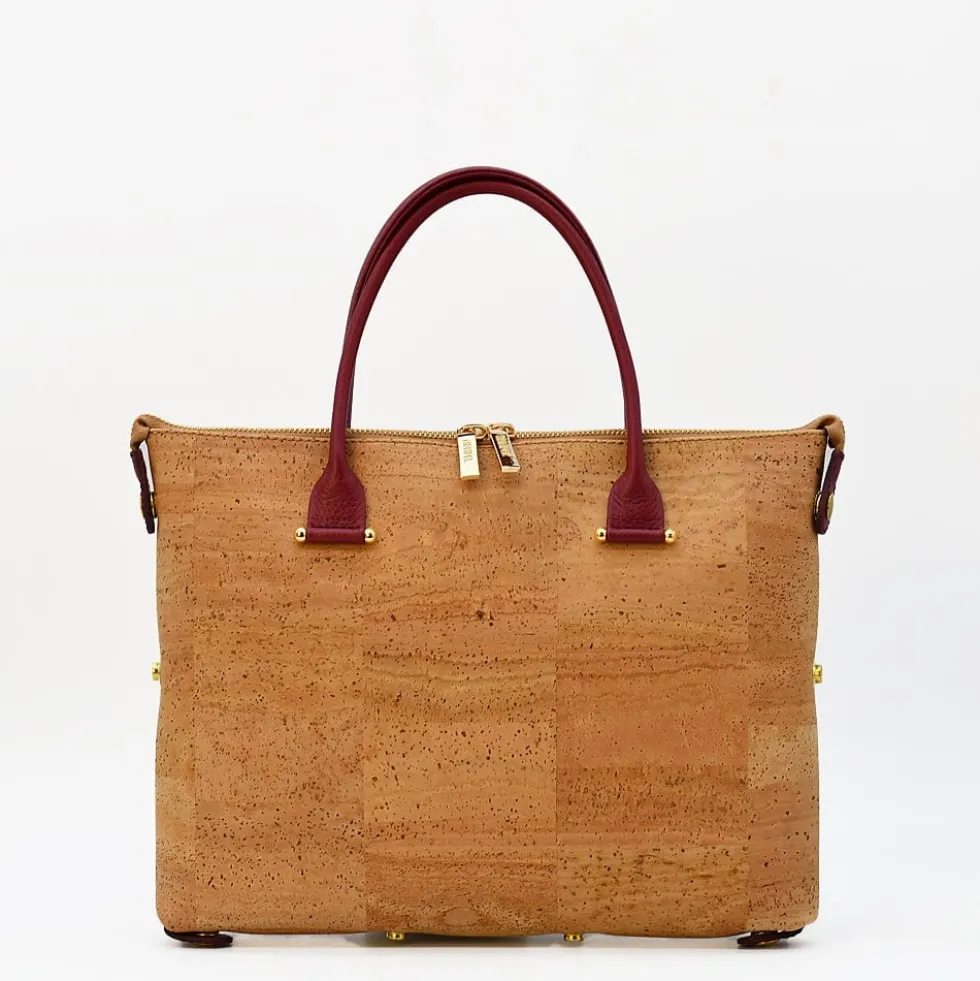 Sac à main convertible en liège - Rouge