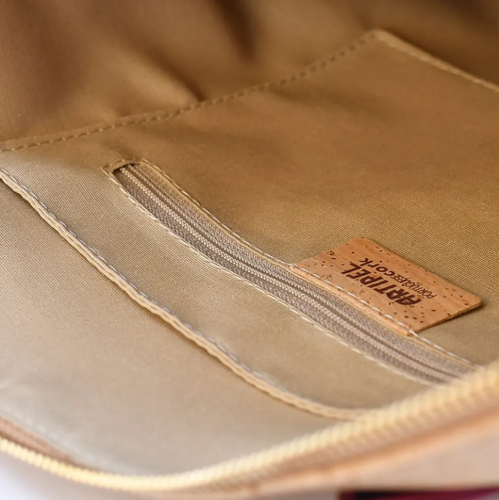 Sac à main convertible en liège - Rouge