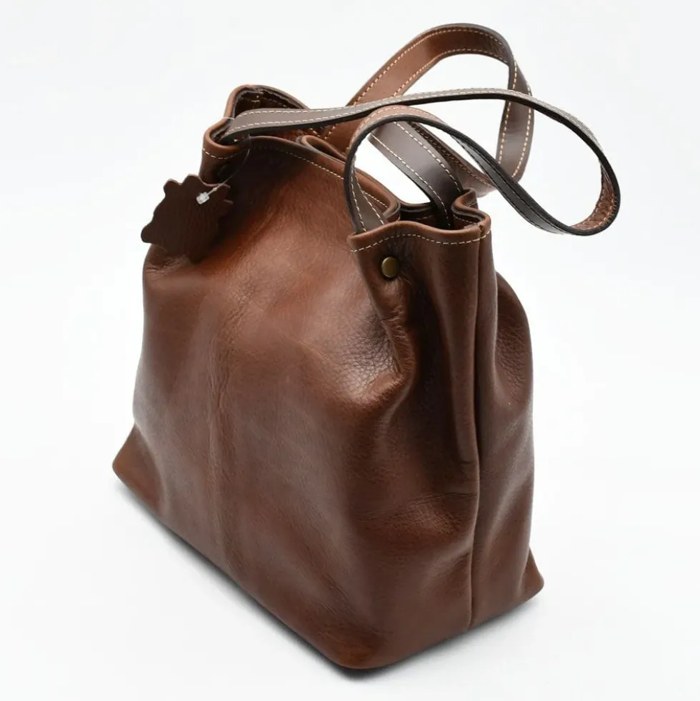 Sac à main en cuir - Marron