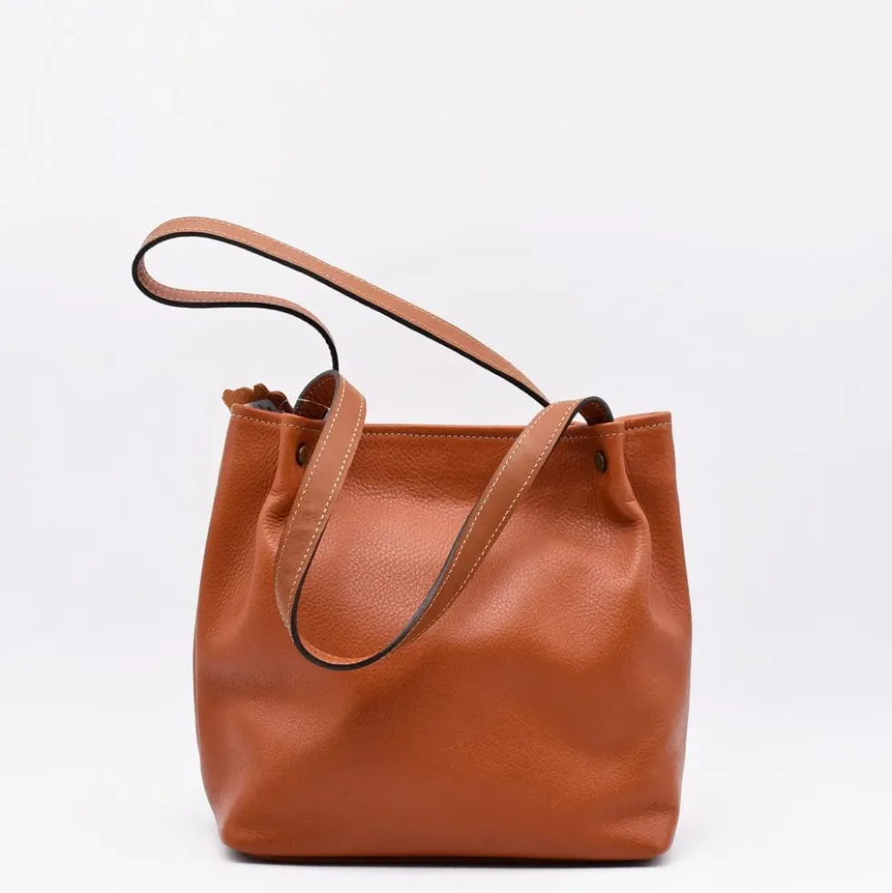 Sac à main en cuir - Marron clair