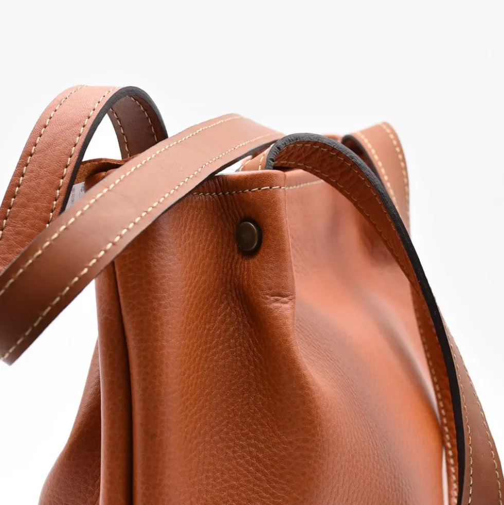 Sac à main en cuir - Marron clair