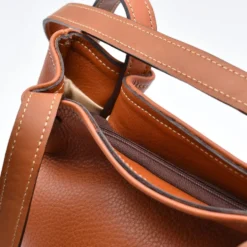 Sac à main en cuir - Marron clair