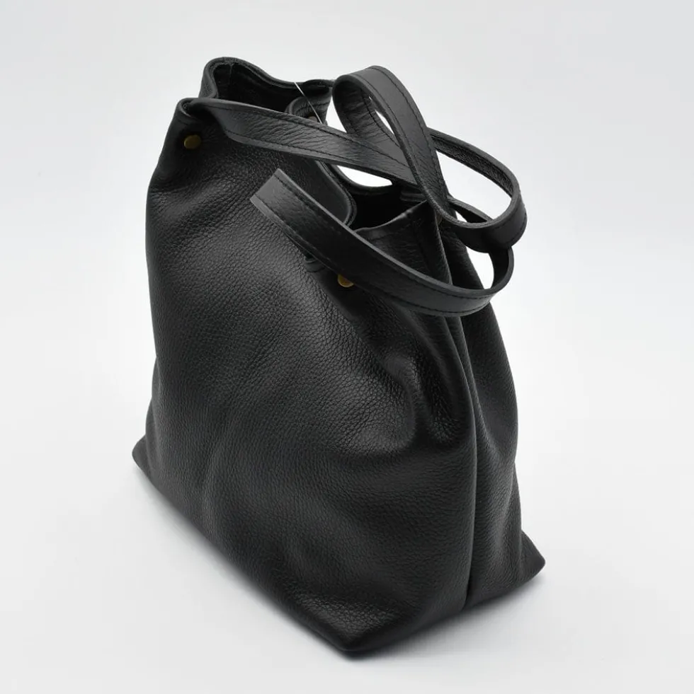 Sac à main en cuir - Noir