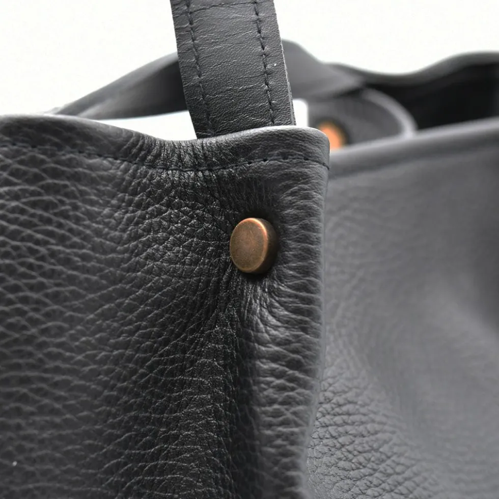 Sac à main en cuir - Noir