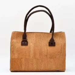 Sac à main en liège perforé - Naturel