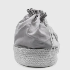 Sac à pain en lin - Gris