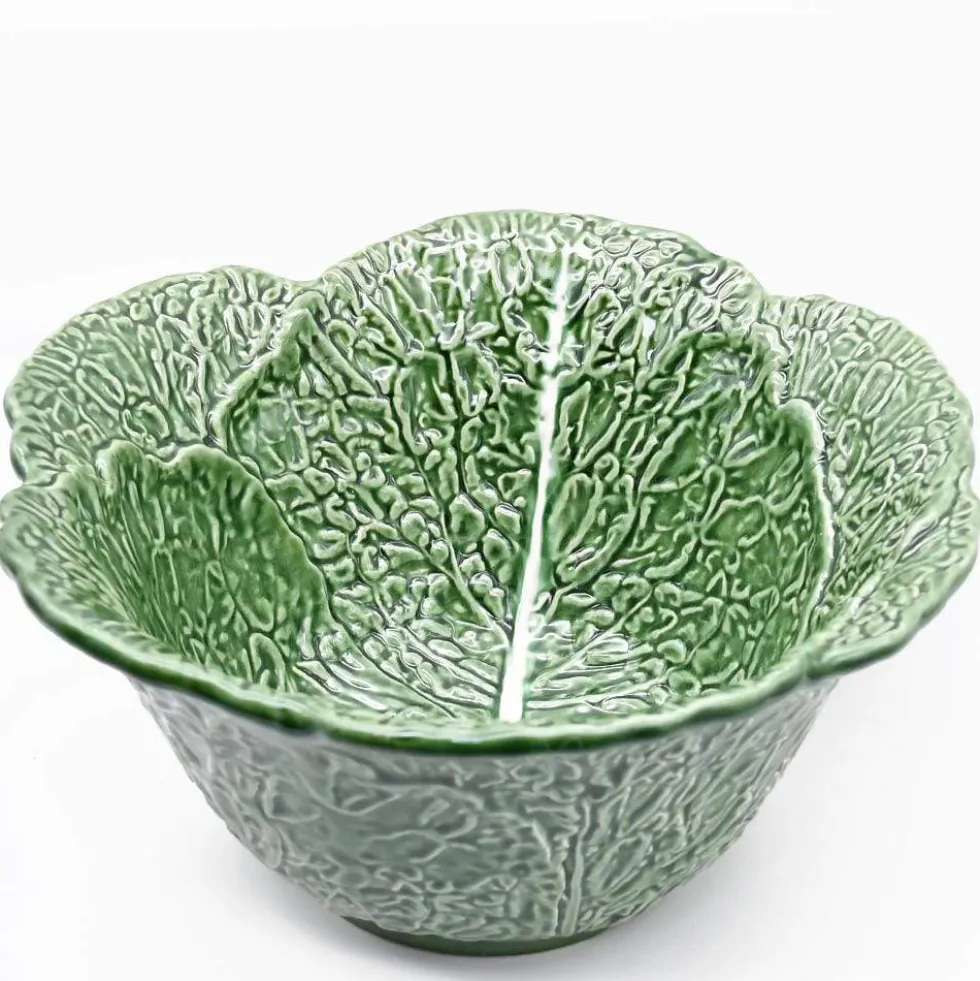 Saladier en céramique en forme de chou - Vert
