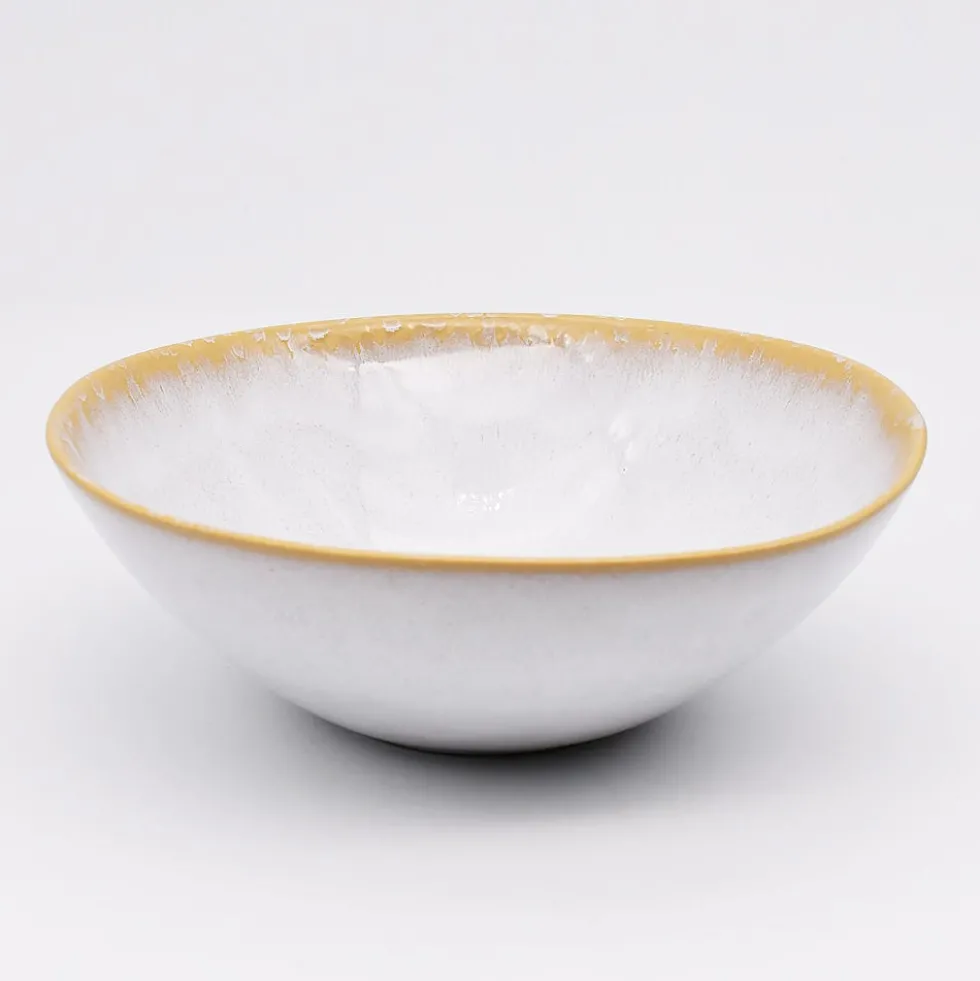 Saladier en grès "Amazonia" Blanc