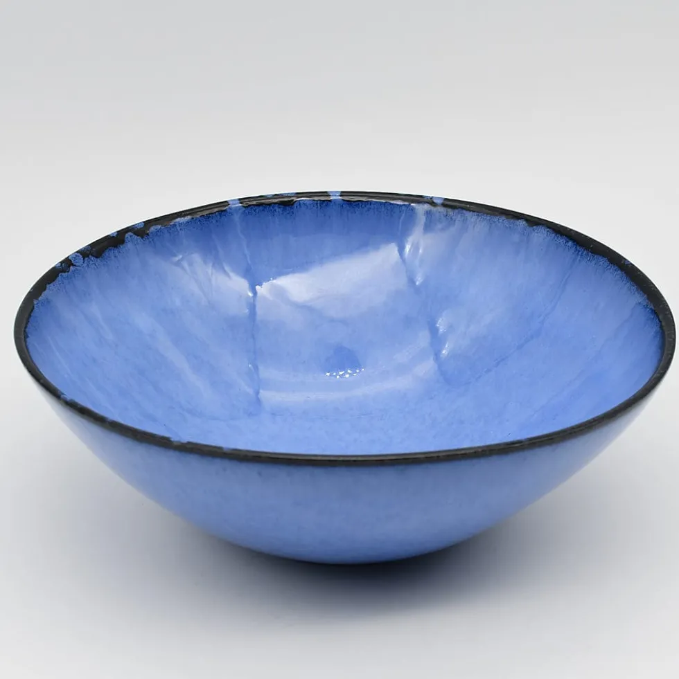 Saladier en grès "Amazonia" Bleu
