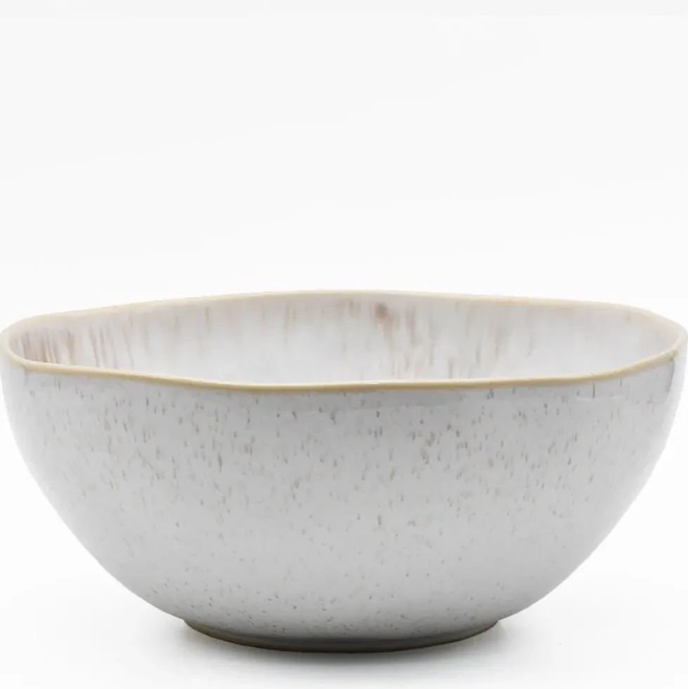 Saladier en grès "Eivissa" 27cm - Blanc