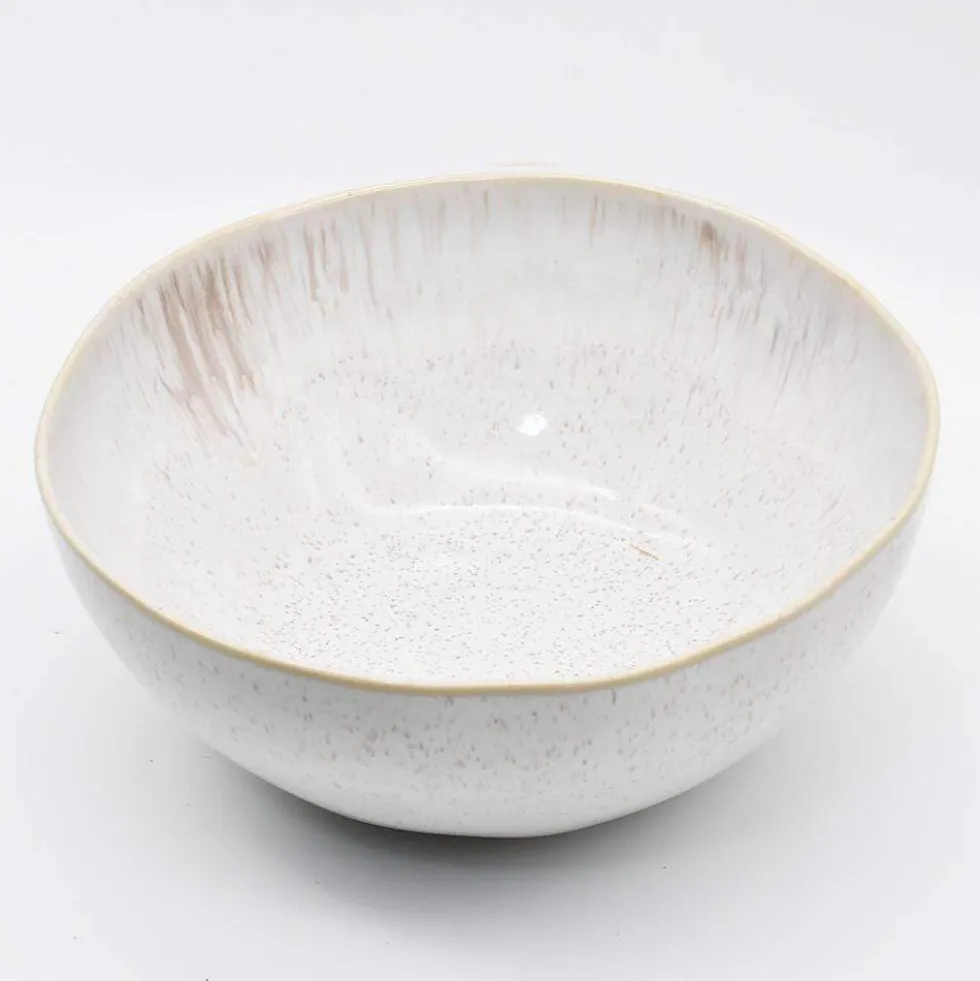 Saladier en grès "Eivissa" 27cm - Blanc