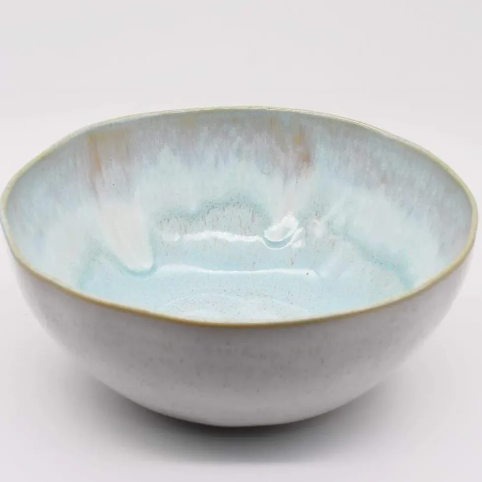 Saladier en grès "Eivissa" 27cm - Bleu