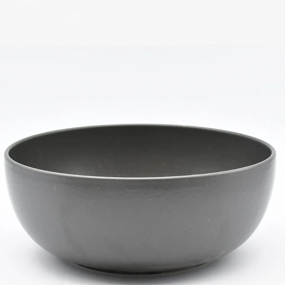 Saladier en grès “Pacifica" - Anthracite