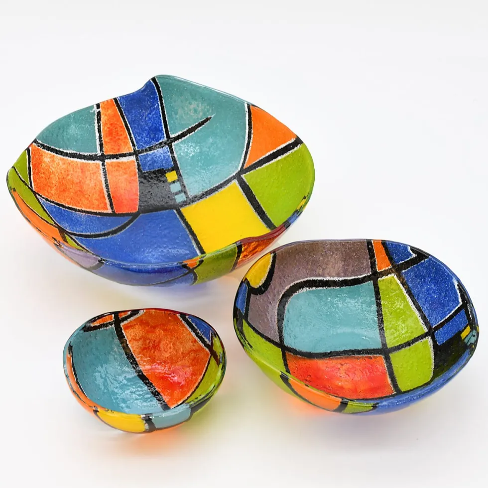 Saladier en verre "Marinha Grande" - 28cm