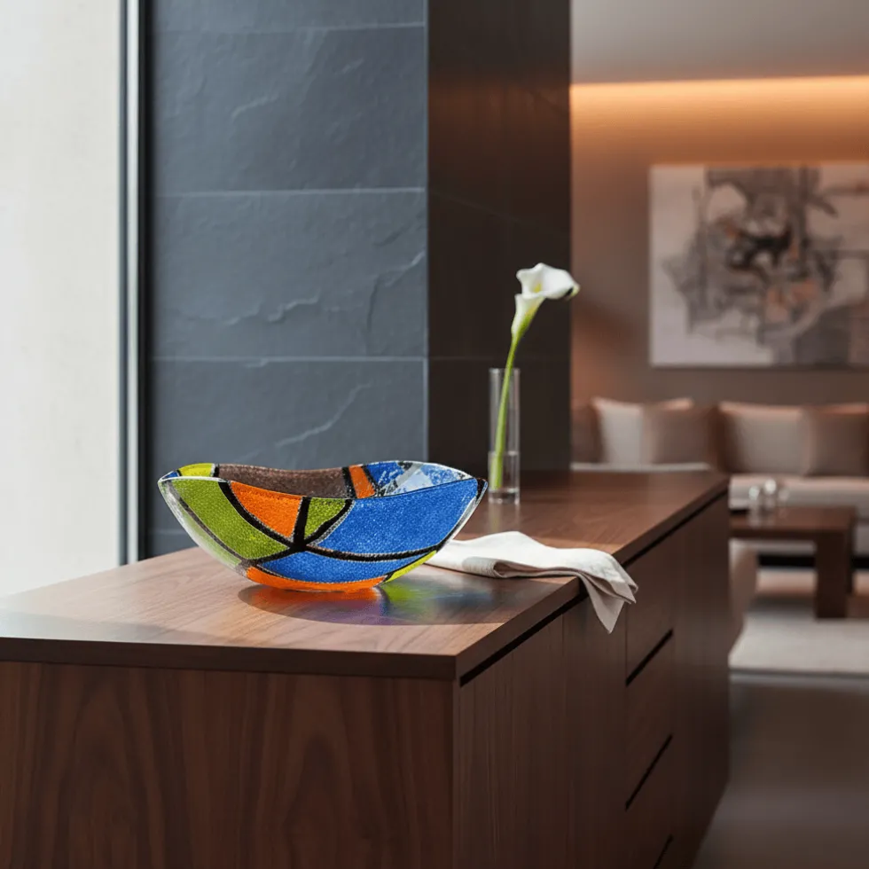 Saladier en verre "Marinha Grande" - 28cm