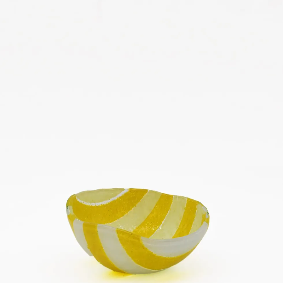 Saladier en verre "Marinha Grande" - Jaune