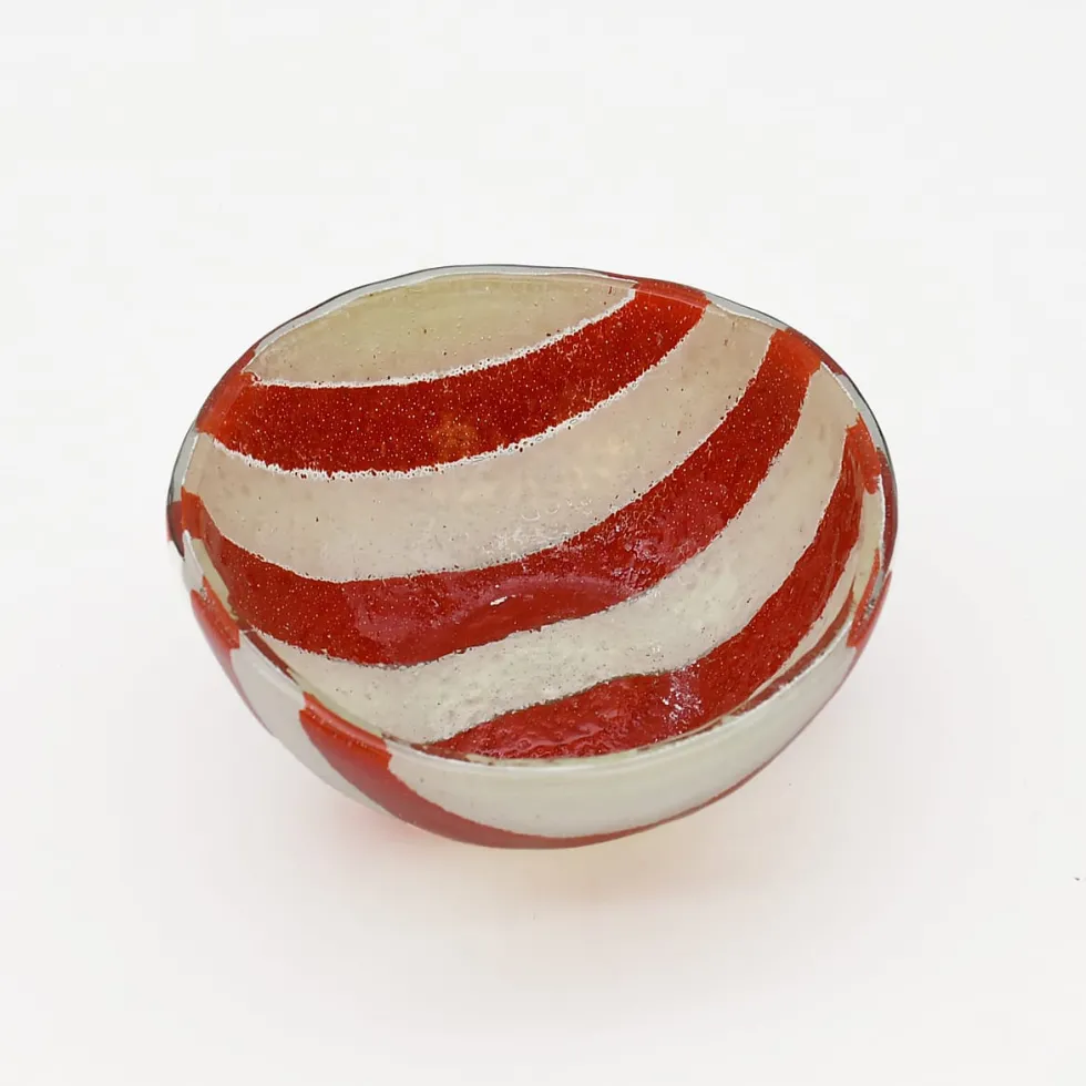 Saladier en verre "Marinha Grande" - Rouge