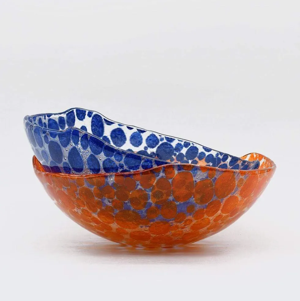 Saladier en verre "Marinha Grande" 20cm - Orange