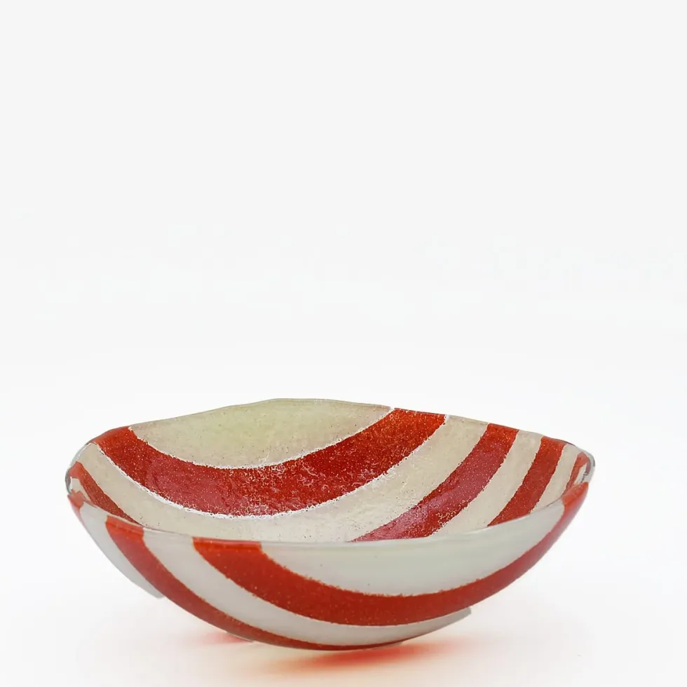 Saladier en verre "Marinha Grande" - Rouge