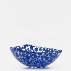Saladier en verre "Marinha Grande" 20cm - Bleu