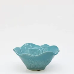 Saladier individuel en céramique "Papoila" - Turquoise